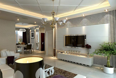 80款潮流客廳電視背景墻設計!2015流行客廳裝修效果圖