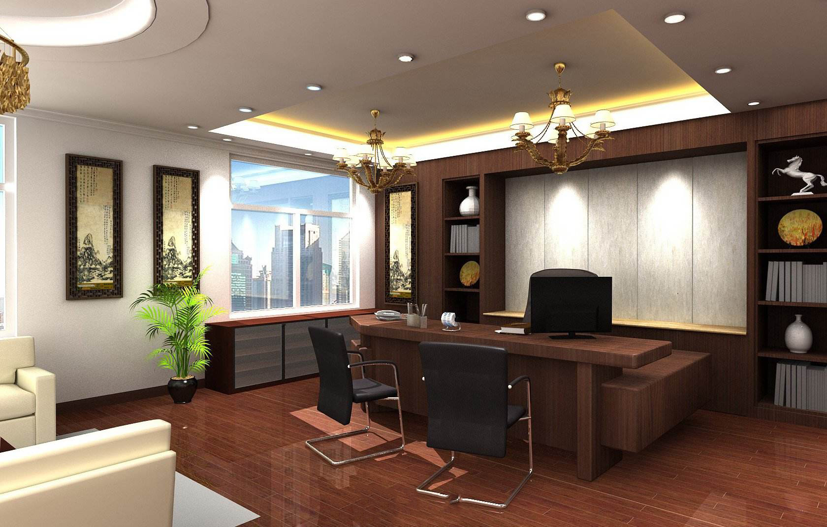 總經(jīng)理辦公室豪華裝修,80平米總經(jīng)理辦公室裝修